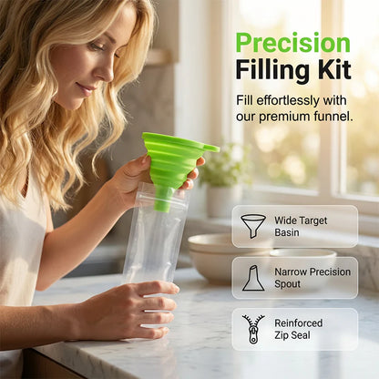 ⌛Limited-Time Offer-DIY Zip-Seal Ice Pop Bags for Healthy Homemade Treats