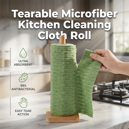 🧼🧽 50% OFF! 🧹Disposable Tear-Off Cleaning Cloth Roll – Strong absorbent & easy tear-off.