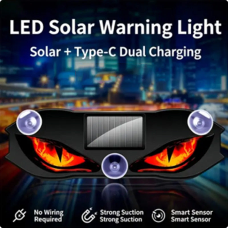 🚗👀Catch all eyes & boost driving safety-Solar Powered LED Car Warning Light