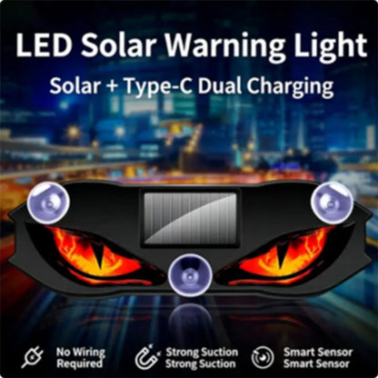 🚗👀Catch all eyes & boost driving safety-Solar Powered LED Car Warning Light