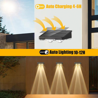 ⌛Last-Day Sale-Solar Outdoor Wall Light – 3 Color & Rainbow