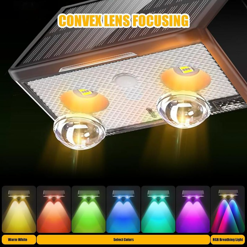 ⌛Last-Day Sale-Solar Outdoor Wall Light – 3 Color & Rainbow