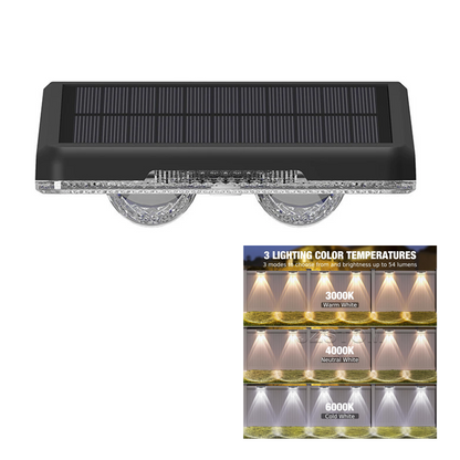 ⌛Last-Day Sale-Solar Outdoor Wall Light – 3 Color & Rainbow