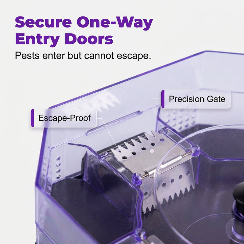 🥳2026 HOT SALE🥳💞50K+ SOLD!♻️🪳 50% OFF! Reusable Roach Trap – Physical capture, no toxic sprays. One‑way doors, easy to check & clean. Safe for homes with kids & pets! 🏠✨