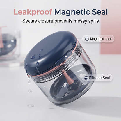 ⌛Limited-Time Offer-Leakproof Retainer Case with Mirror Portable Aligner Soaking Box