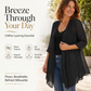 Women's Lightweight Open Front Chiffon Cardigan