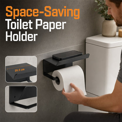 ⌛Limited-Time Offer-No Drill Carbon Steel Toilet Paper Holder