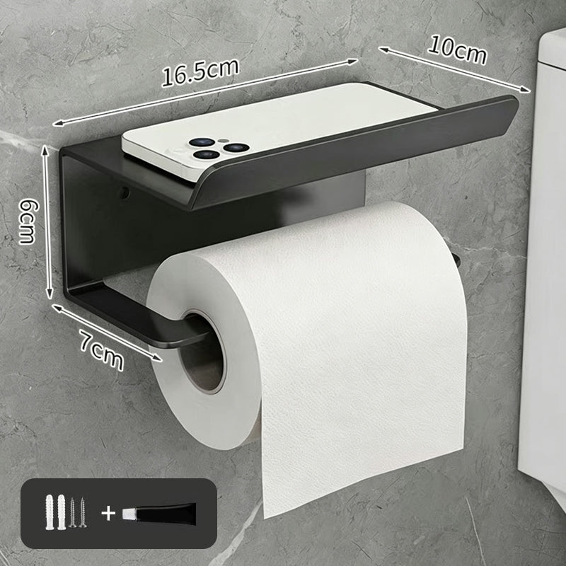 ⌛Limited-Time Offer-No Drill Carbon Steel Toilet Paper Holder