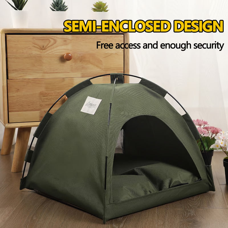 Portable Comfortable Cat Tent With Cushion