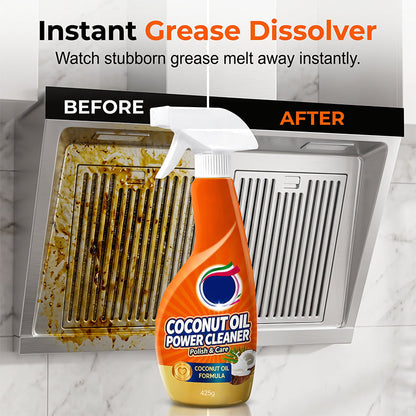 🔥50% Off ⏰ Best-Selling Coconut Oil Heavy-Duty Degreaser & 3-in-1 Deep Cleaner 🥥