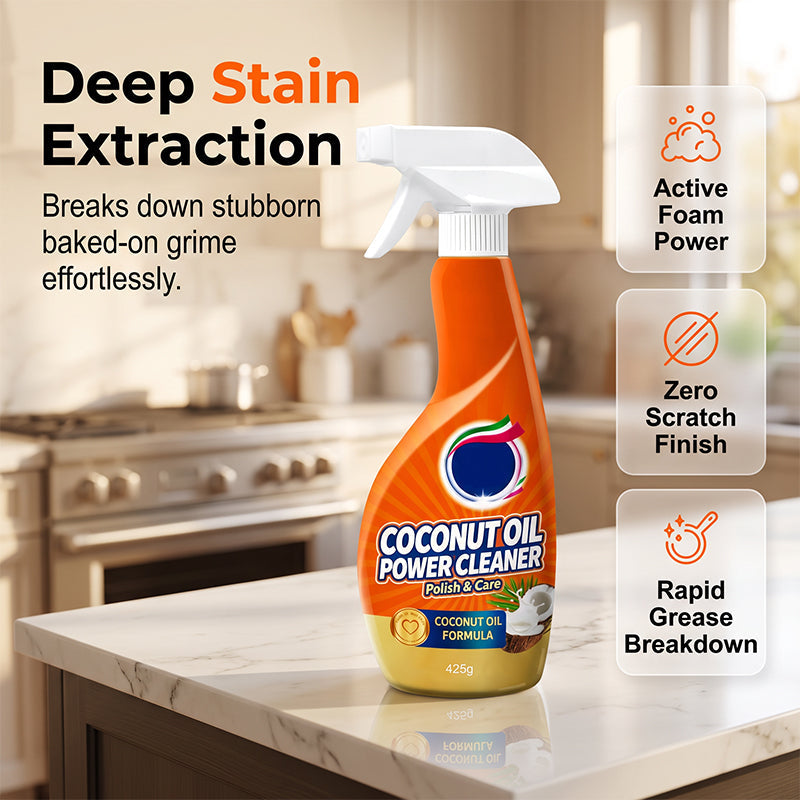 🔥50% Off ⏰ Best-Selling Coconut Oil Heavy-Duty Degreaser & 3-in-1 Deep Cleaner 🥥