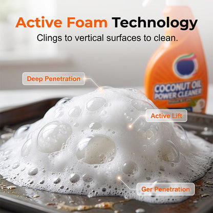 🔥50% Off ⏰ Best-Selling Coconut Oil Heavy-Duty Degreaser & 3-in-1 Deep Cleaner 🥥