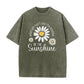 ⏳Limited-time 50% off⏰Vintage Washed Daisy Print Loose Fit T-Shirt🌼👚