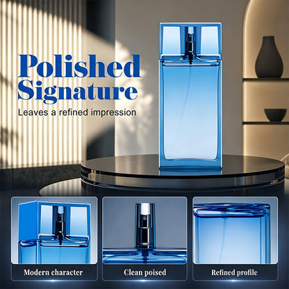 🌊Men Woody Aquatic Eau de Parfum 90ml – long-lasting citrus woody scent, elegant masculine aroma, luxury gift packaging, daily dating wear. Male daily fragrance essential!
