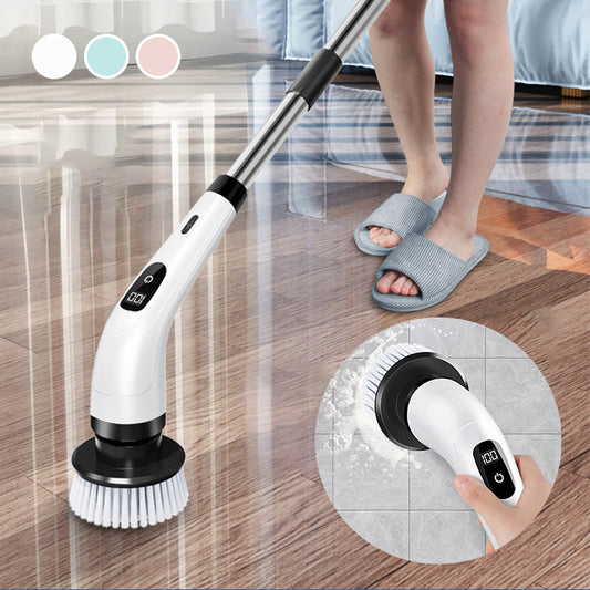 🧽 2026 Sale — Over 33,800 Sold! ⚡ 8-in-1 Electric Scrub Brush – Spin Away Stubborn Grime ✨
