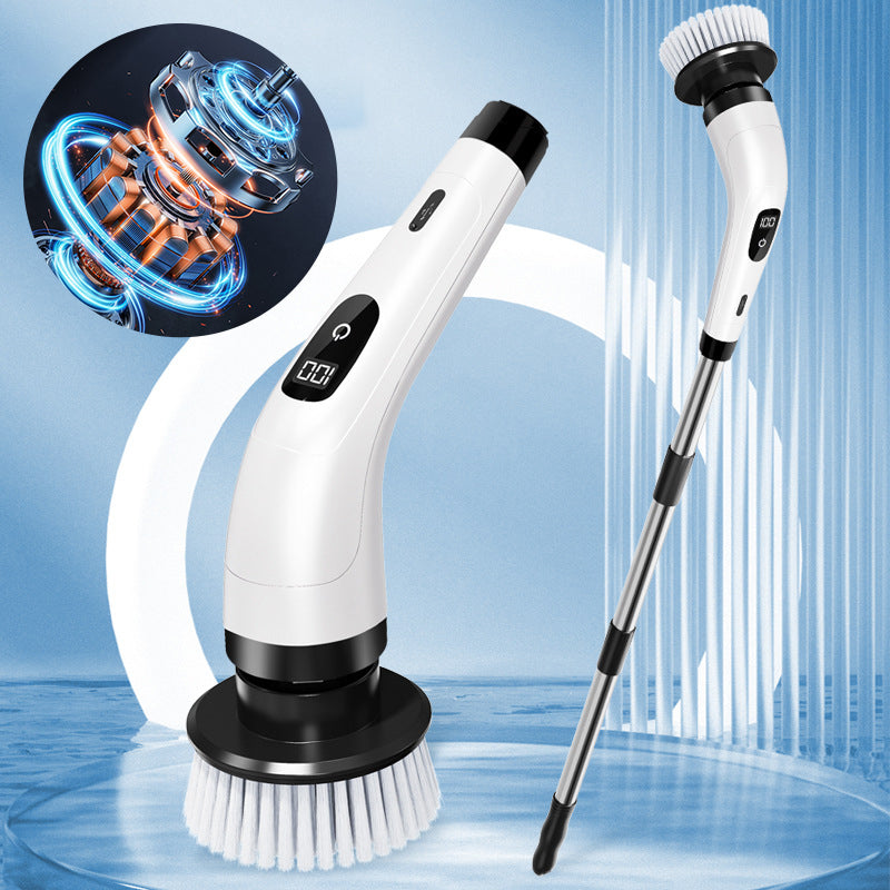 🧽 2026 Sale — Over 33,800 Sold! ⚡ 8-in-1 Electric Scrub Brush – Spin Away Stubborn Grime ✨