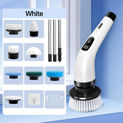 🧽 2026 Sale — Over 33,800 Sold! ⚡ 8-in-1 Electric Scrub Brush – Spin Away Stubborn Grime ✨