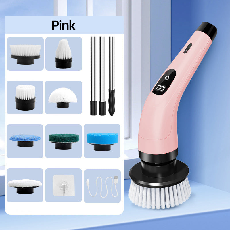 🧽 2026 Sale — Over 33,800 Sold! ⚡ 8-in-1 Electric Scrub Brush – Spin Away Stubborn Grime ✨