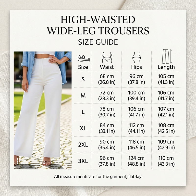 🌿 Ladies' Solid Wide Leg Trousers — Loose Fit | Side Pockets | Versatile Neutral Colours