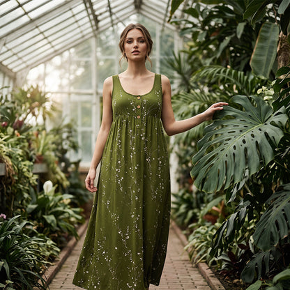 👗🌸✨ 50% OFF! Sleeveless Maxi Dress – Versatile, chic, easy to wear.