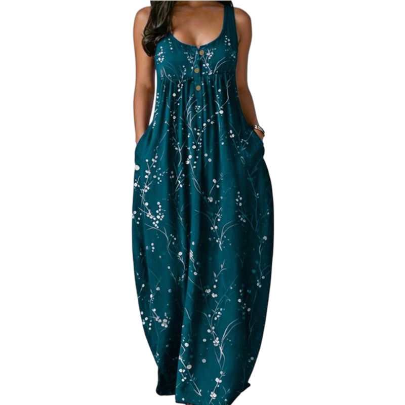 👗🌸✨ 50% OFF! Sleeveless Maxi Dress – Versatile, chic, easy to wear.