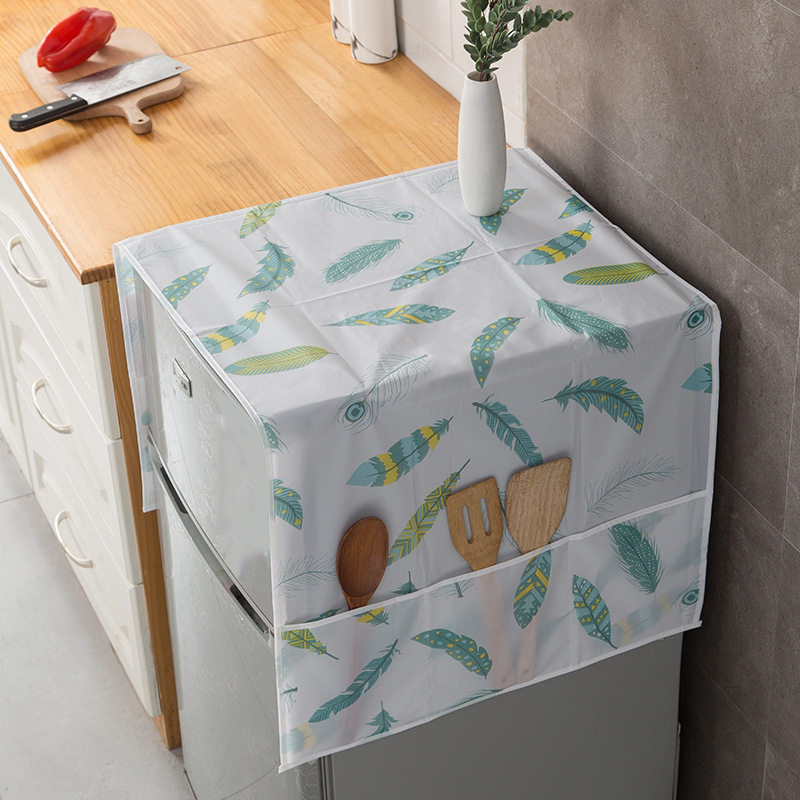 🧊 BUY 1 GET 1 FREE! 🛡️ Refrigerator Top Dust Cover – Dust-proof, wipe-clean & universal fit – Keeps your fridge top spotless & protected ✨