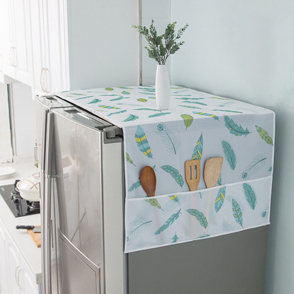 🧊 BUY 1 GET 1 FREE! 🛡️ Refrigerator Top Dust Cover – Dust-proof, wipe-clean & universal fit – Keeps your fridge top spotless & protected ✨