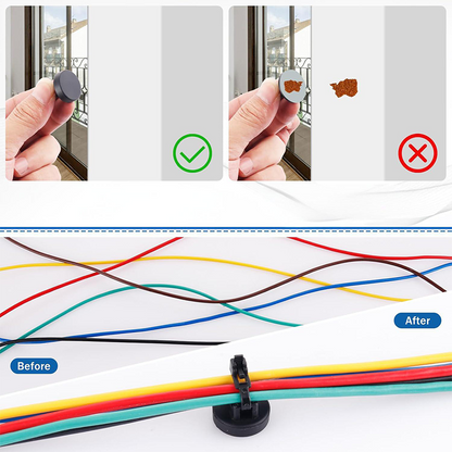 🔧🧲Magnetic Cable Zip Tie Mount Kit