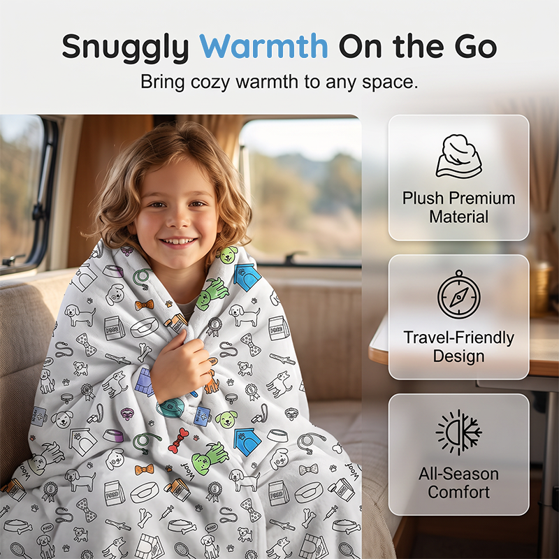 Creative Cozy Coloring Blanket Kit