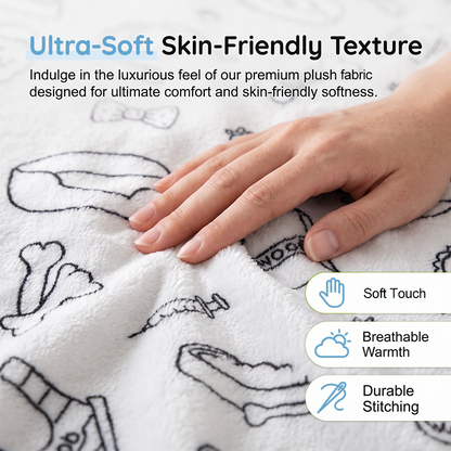 Creative Cozy Coloring Blanket Kit