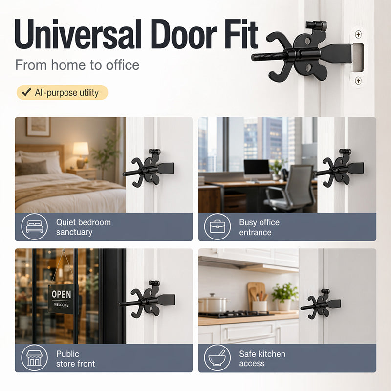 ⌛Limited-Time Offer: Buy 2, Get 1 Free-Portable Stainless Steel Travel Door Stopper