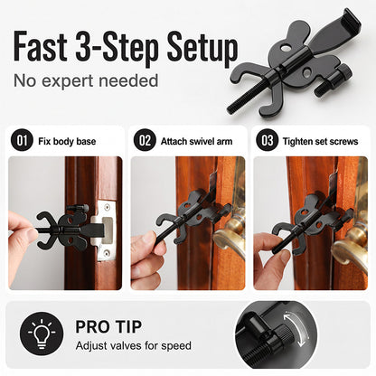 ⌛Limited-Time Offer: Buy 2, Get 1 Free-Portable Stainless Steel Travel Door Stopper