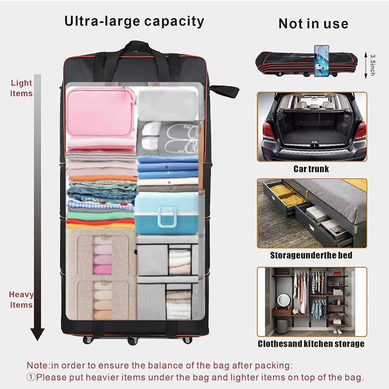📢📢50% OFF !! ⏰Large Capacity Expandable Travel Duffel Bag