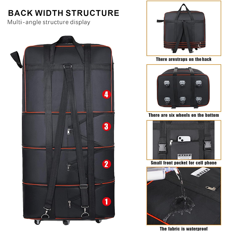 📢📢50% OFF !! ⏰Large Capacity Expandable Travel Duffel Bag