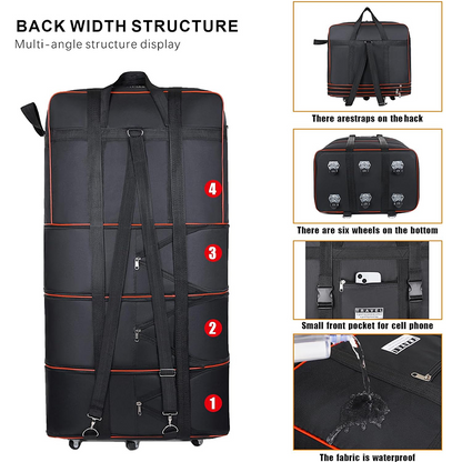 📢📢50% OFF !! ⏰Large Capacity Expandable Travel Duffel Bag