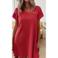Women's Casual Short-Sleeved T-Shirt Mini Dress