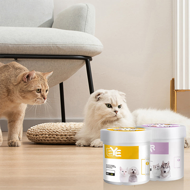 ✨️Surprise 50% Off！🐈🐕Keeping your furry friend clean matters！Natural Plant-Based Cleaning Wipes for Pet Eyes and Ears