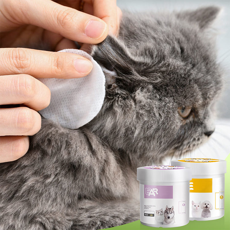 ✨️Surprise 50% Off！🐈🐕Keeping your furry friend clean matters！Natural Plant-Based Cleaning Wipes for Pet Eyes and Ears