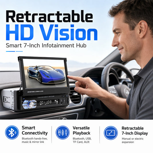 📻 Car Stereo with Touchscreen | 7-inch Touchscreen · Bluetooth Hands-Free · USB/SD/AUX · Backup Camera