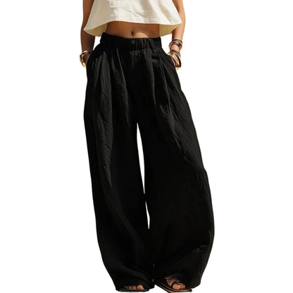 Women's Casual Loose Fit Wide Leg Pant