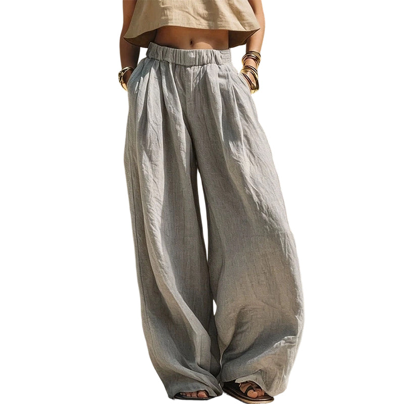 Women's Casual Loose Fit Wide Leg Pant
