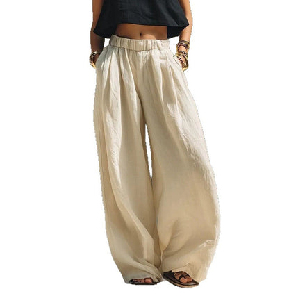 Women's Casual Loose Fit Wide Leg Pant