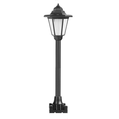 Retro Solar Garden Lights Outdoor Double Head Hexagonal Street Lamp