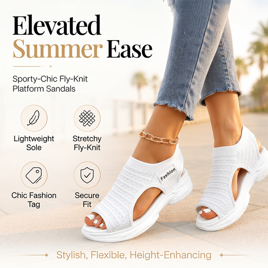 Women's Casual Knit Platform Sandals