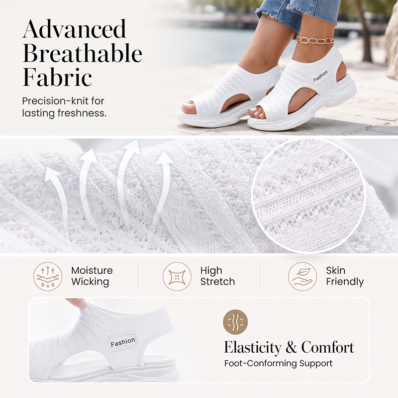 Women's Casual Knit Platform Sandals