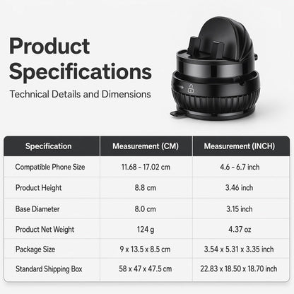 360 Rotating Dashboard Phone Mount