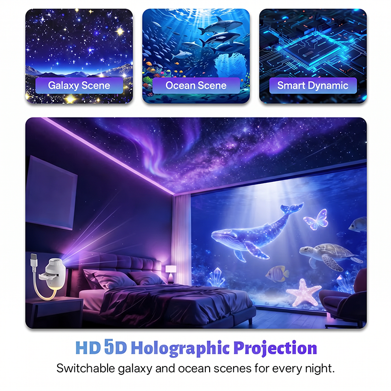USB Star Projector Night Light