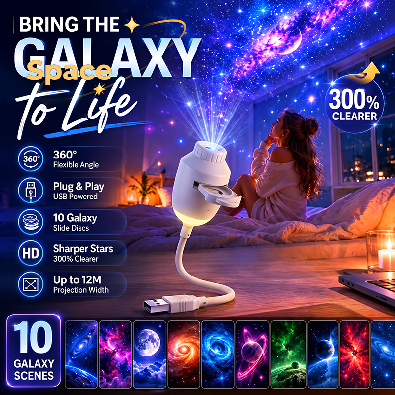 USB Star Projector Night Light