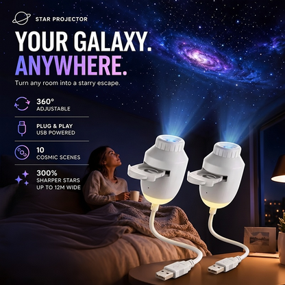 USB Star Projector Night Light