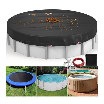🔥Hot Sale 50% OFF🔥 210D Oxford Pool Cover – Waterproof, UV-Resistant, Windproof, 18FT Round 🏊